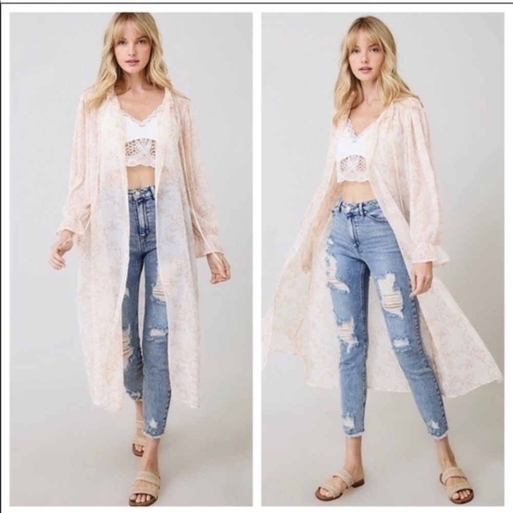 NWT🏷Ces Femme duster jacket vintage boho look